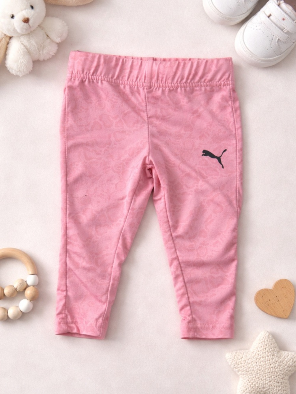 Puma | Pink | Animal Print | Baby Leggings | 6–9M